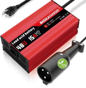 48 Volt 15 Amp Golf Cart Batterieladegerät für Club Car Ds&Precedent, mit Riesel  - Bild 1 von 3