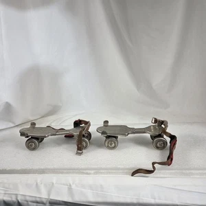 Vintage J.C. Higgins Sears Metall Rollschuhe verstellbar 50er USA Quad Rollen - Bild 1 von 14