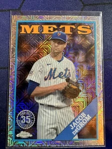 2023 Topps Jacob DeGrom #T88C-6 SILVER PACK Mojo Refractor New York Mets - Picture 1 of 2