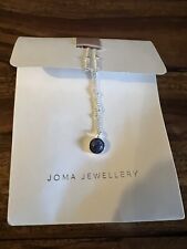 Joma Jewellery Lace Agate Friendship Layered Necklace, Silver/Blue