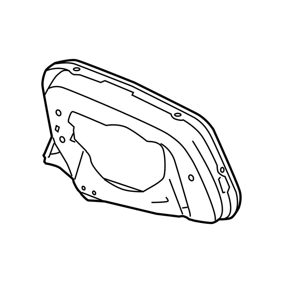 Anillo de moldura de espejo retrovisor de puerta izquierda conductor delantero original OEM para BMW 528i 528i xDrive Foto 1 de 1