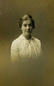 Pretty Woman With Hair Pulled Bach In Studio Shot Photo RPPC - Picture 1 of 3