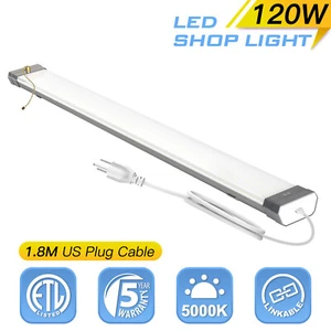2Pcs LED Shop Lights Super Bright 120W for Garage Workshop Warehouse Lighting - Picture 1 of 13