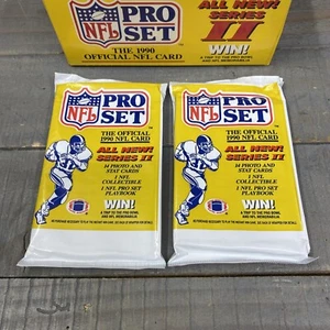 VINTAGE 1990 NFL Pro Set Series II Football, 2 Packs Sealed, Emmitt Smith RC? - Bild 1 von 6