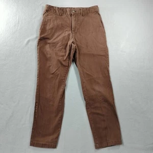Pantaloni uomo Old Navy slim integrati flex marrone kaki taglia effettiva 30x27 - Foto 1 di 5