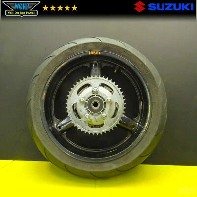 2007 SUZUKI SV650S REAR WHEEL HUB RIM TIRE SPROCKET ROTOR 03-07 GENUINE OEM  - Image 1 of 4