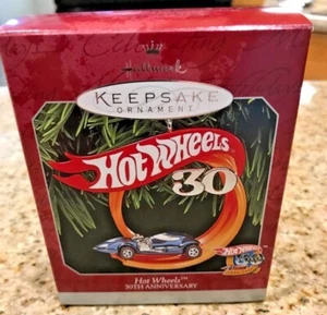 Hot Wheels 1998 Hallmark Keepsake 1973 1998 30 aniversario adorno de Navidad - Imagen 1 de 4