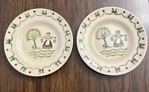1950 Metlox Poppytrail Homestead Provincial 6 1/2" Bread & Butter Plate Set of 2 - Picture 1 of 6