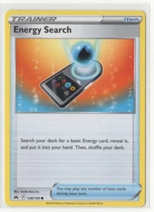 Pokemon Crown Zenith - 128/159 Energy Search - Picture 1 of 1