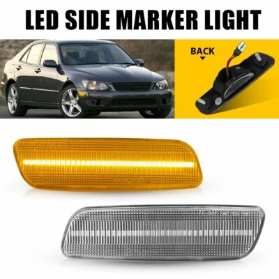 Luces de señalización laterales para parachoques delantero base GS300 1998-2005 2 PIEZAS transparentes para Lexus 1998-2005 Foto 1 de 4