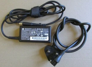 GENUINE HP HSTNN-DA35 19.5V 2.31A AC POWER SUPPLY CHARGER & UK PLUG 696607-003 - Picture 1 of 3