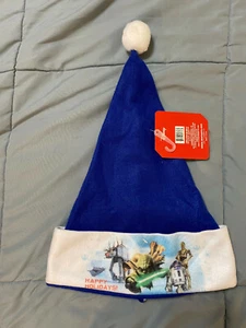 Neu mit Etikett Disney Star Wars Weihnachten Weihnachtsmütze 17 Zoll blau NEU! - Bild 1 von 3