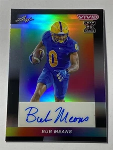 BUB MEANS saints 2024 Leaf Vivid Prismatic Black AUTO XRC 2/5 (F9) - Picture 1 of 2