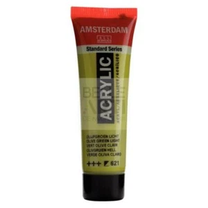 COLORE ACRILICO 621 VERDE OLIVA CHIARO AMSTERDAM "ACRYLIC" TUBO DA 20ML - Imagen 1 de 4