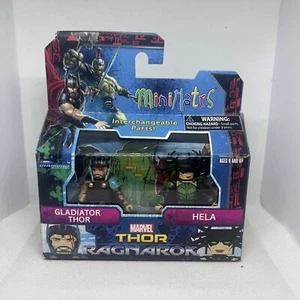 Marvel Minimates Gladiator Thor & Hela TRU Exclusive 2016 DST confezione da 2 pezzi nuovi con scatola - Foto 1 di 2