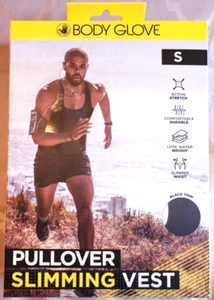 Body Glove Mens Pullover Slimming Vest Small Black Trim BG-VS021-101 NIB  NEW - Picture 1 of 4