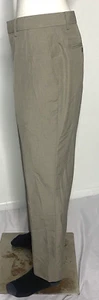 Nautica 1983 beige vorne flach gerades Bein mittelhoher Bund Anzughose für Herren 38 W/30 L - Bild 1 von 10