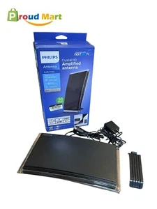 Philips Crystal HD Innenbereich verstärkte TV-Antenne mit 6' Koaxialkabel schwarz - Bild 1 von 6