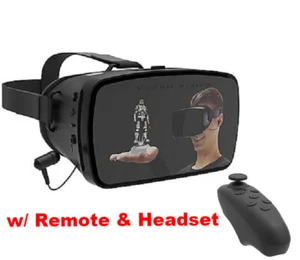 TZUMI Virtual Reality 3D Glasses VR Headset w/Controller for Galaxy S7 S8 S9 S10 - Picture 1 of 8