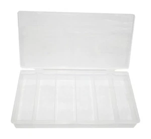 Sortimentkasten Sortimentbox 6 Fächer Kunststoff transparent (0172) - Bild 1 von 1
