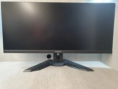 Gigabyte M34WQ 34" Widescreen IPS LCD Black Monitor 3840x2160 Grade C EF2803 - Image 1 of 4