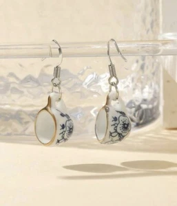 Tea cup earrings - perfect gift for tea or coffee lovers - acrylic earrings - Picture 1 of 4