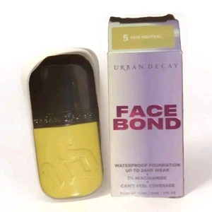 URBAN DECAY FACE BOND WATERPROOF FOUNDATION 24 HR #5 FAIR NEUTRAL New Opened Box - Picture 1 of 6