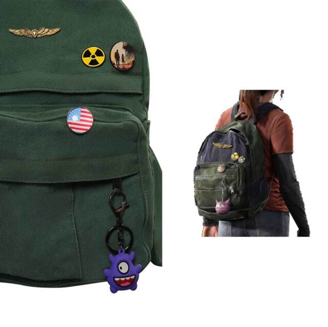 The Last of Us Cosplay Ellie Joel Backpack Unisex Rucksack Canvas Shoulder  Bag