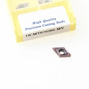 For Stainless Steel 10PCS DCMT21.51-MV DCMT070204-MV CNC Carbide Turning Inserts - Picture 1 of 3