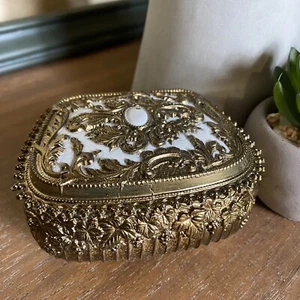 Vintage Schmuck/Schmuckkästchen viktorianisch inspiriert Made in Japan - Bild 1 von 11