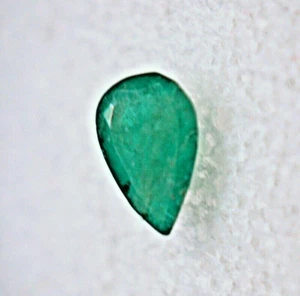 .52CT NATURAL COLOMBIAN EMERALD LOOSE STONE PEAR SHAPE CUT GEMSTONE # - Picture 1 of 12