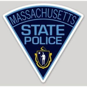 2 Inch Non-Reflective Massachusetts State Police Logo Sticker Decal