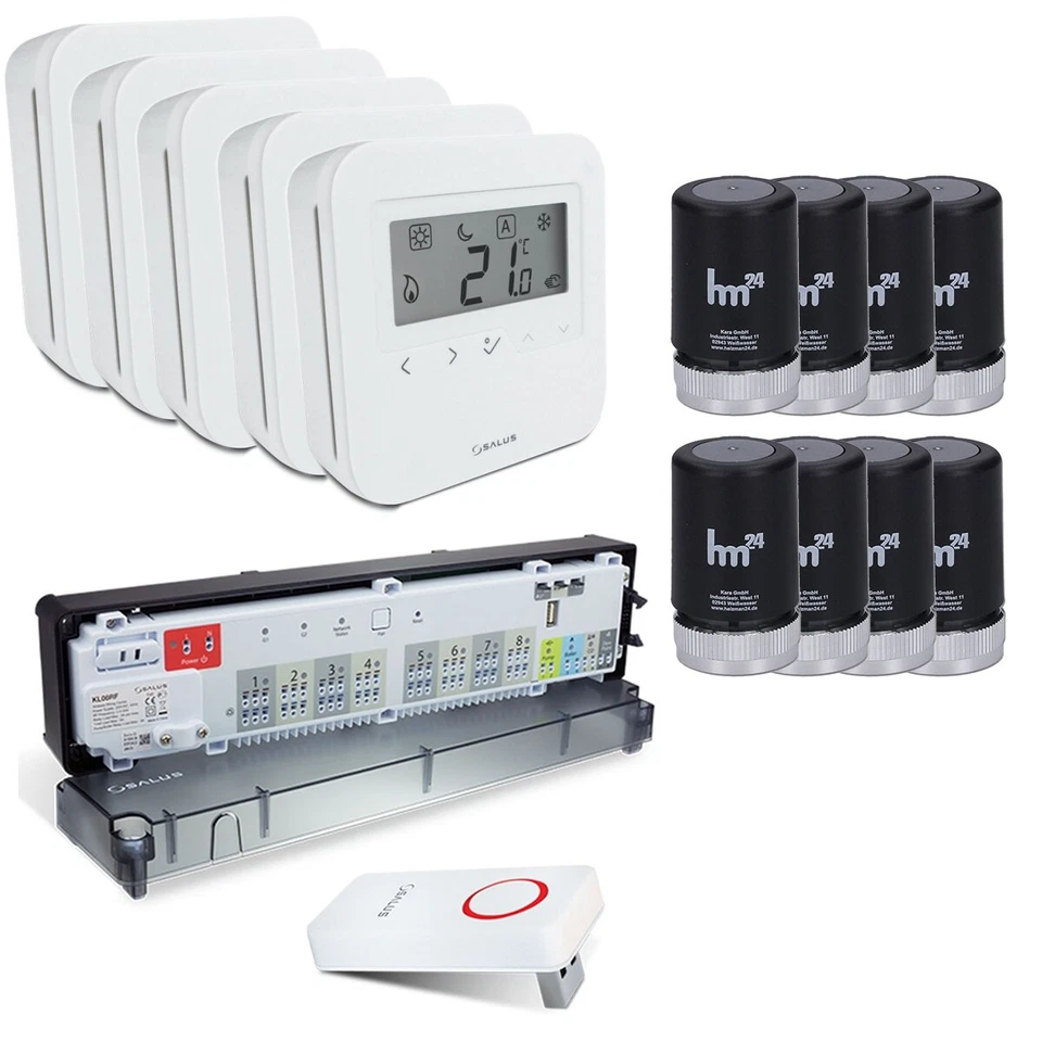 Funk Komplettset Salus HTRS-RF 30 Thermostat und KL08-RF Klemmleiste inkl. Heizm - Bild 1 von 4