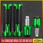For KAWASAKI NINJA 250 300 400 650 Accessories Handlebar Grip Handle Bar End Cap
