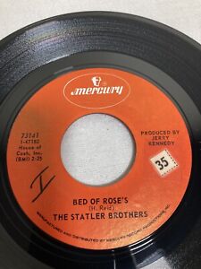 The Statler Brothers - Bed Of Rose's/The Last Goodbye- 45 Vinyl Record 7" Single