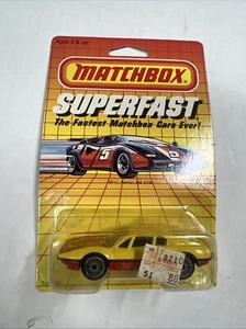 1985 Matchbox SF11 Ferrari 308 GTB Sports Car 1:64 Yellow Red Vintage - Picture 1 of 8
