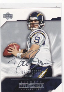 DREW BREES AUTO SIGS Football Card Upper Deck Chargers NEW ORLEANS SAINTS! - Picture 1 of 2