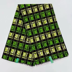 Guaranteed Veritable Ankara Real Wax 6 Yards African Printed Fabric 100% Cotton - Picture 1 of 13