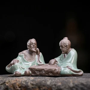 Figura Monje Cerámica Bonsai Micro Paisaje Maceta Mesa Decoración Suculento Adorno - Imagen 1 de 6