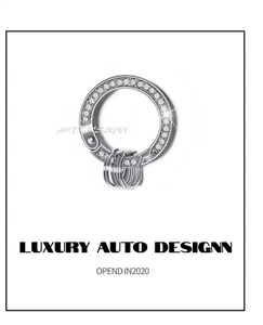 Anneau Mousqueton Porte-Clés Cristal Diamant Voiture Mercedes-Audi-Bmw-Porsche + - Imagen 1 de 10