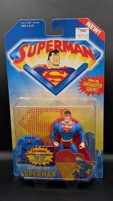Vintage Kenner DC Superman WB Animated Series Capture Net 5" Figure Hasbro 1996 - Image 1 of 4