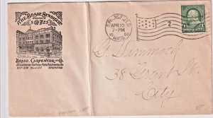 1900 Springfield Mass Illust Advt Corner The Besse Syndicate - Carpenter (J301) - Bild 1 von 1