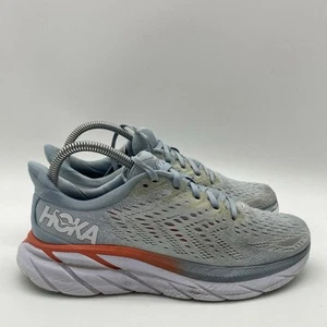 Womens Size 7B Hoka One One Clifton 8 1119394 BFPA Blue Running Shoes Sneakers - Picture 1 of 10