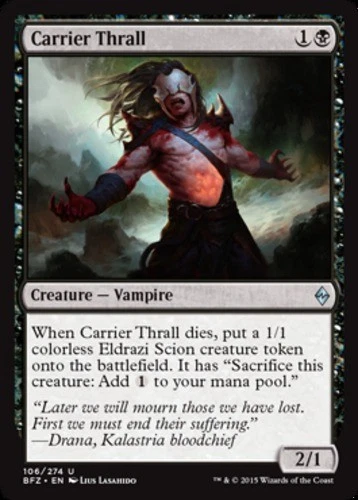 x1 Carrier Thrall - Battle for Zendikar - NM - MTG - Image 1 of 1