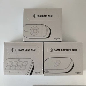 Elgato Neo Bundle - NIB - Stream Deck, Capture Card, and Face Cam - Picture 1 of 4