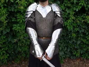 Fantasy Thranduils Paar Schulterstücke mit Gorget - Larp Schulterrüstung - Cosplay - Bild 1 von 8