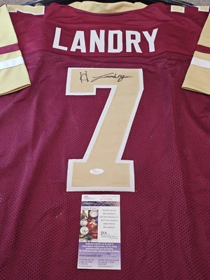 Harold Landry Autographed/Signed Jersey JSA COA Red Custom Jersey  - Image 1 of 4
