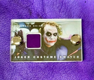 Batman Dark Knight Production Used Joker Fabric Swatch Movie Prop piece & COA. - Bild 1 von 2