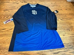 Gr. XXL SD Padres Nike Pro Hyper Cool Team Issued Langarm Trainingsshirt Blau - Bild 1 von 5