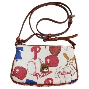 Philadelphia Phillies Crossbody Bag Women Multi Dooney/Bourke MLB Basketball EUC - Picture 1 of 11